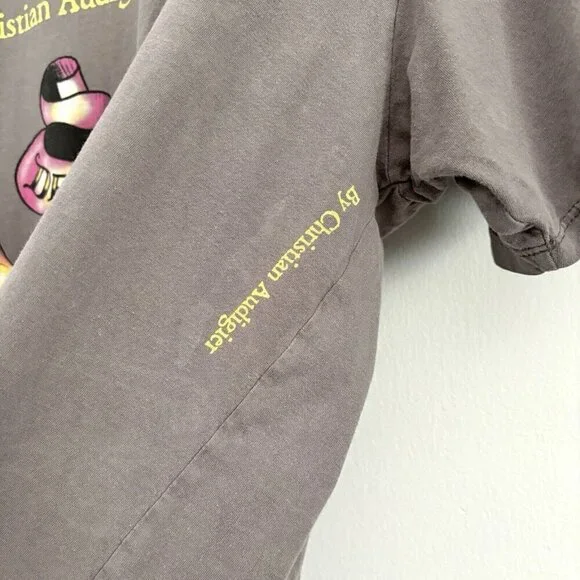 Ed Hardy by Christian Audigier Gray Skull Bones Short Sleeve T-Shirt Men’s XXL - Picture 5 of 9